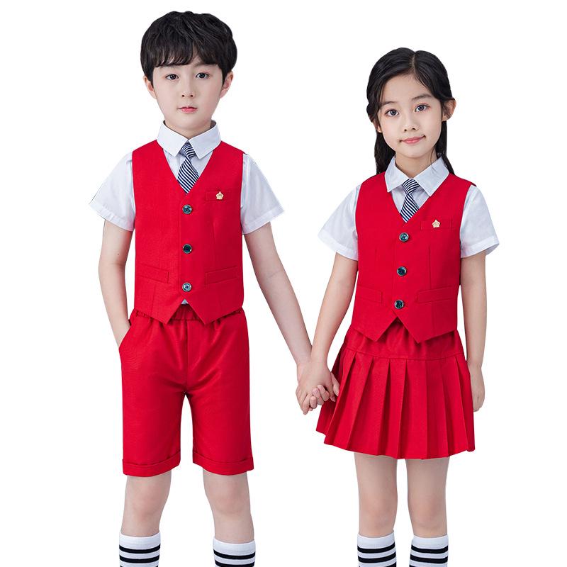 2023 Sommer Kinder Schuluniform Set: Kindergarten- & Grundschulweste für Jungen und Mädchen