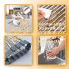 tachika Silicone Dish Over the Roll Up for Dish Dish Drying Kitchen Supplies Drainer, Foldable, Sink, Storage, Rust-Free, Antibacterial, Drainer,