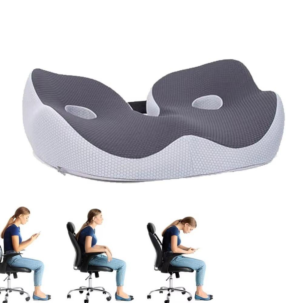 Ergonomic Hemorrhoid Seat Cushion Non-slip Slow Rebound Office Chair Pad Tailbone Support Comfortable Car Seat Cushion Sedentary
