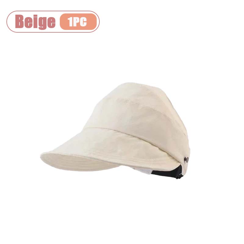 1-5PCS Women‘s Summer Sun Protection Hat Visor Face Cover Bucket Cap Korean Style Baseball Hat for Outdoor Beach Travel
