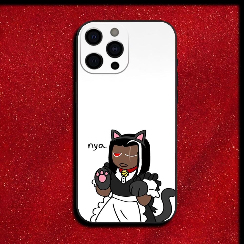 

Dark Cacao C-Cookie Run Kingdom Phone Case For iPhone 16,15,14,13,12,11,Pro,XS,Max,XR,Plus,SE,Mini Soft Black Cover iPhone12
