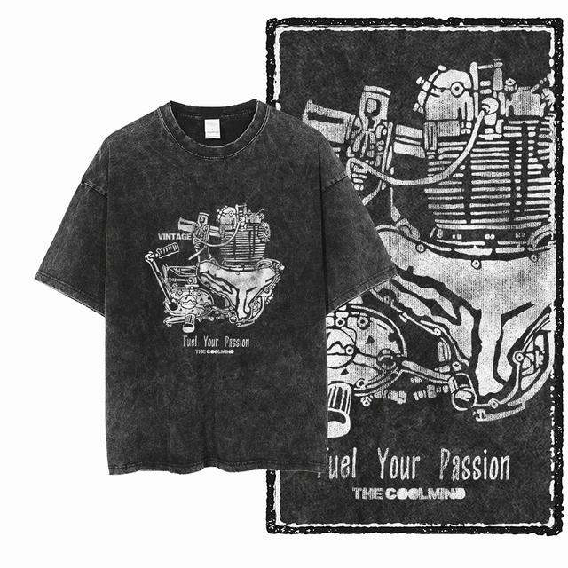 THE COOLMIND YM MOTOR CYCLE THEME Cotton T-Shirt S