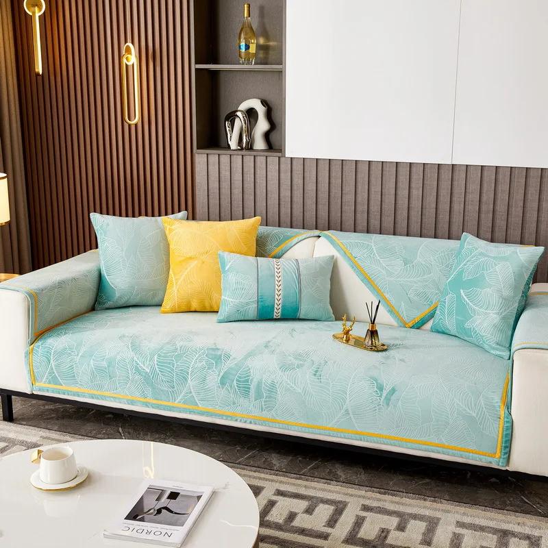 

Новые зимние мягкие чехлы для диванов, жаккардовые диванные подушки, противоскользящая защита для дивана, съемный чехол для дивана, одеяло для гостиной 30x50cm pillowcase