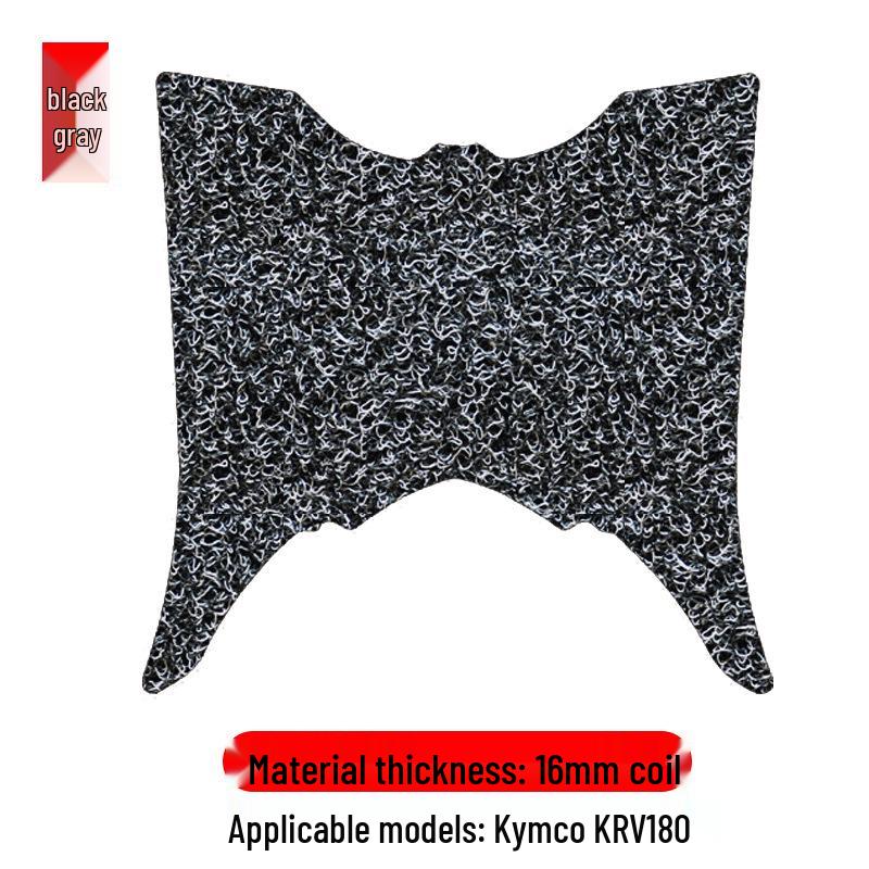 Compatible with Kymco KRV180 Scooter: Non-Slip Motorcycle Footrest Mat.