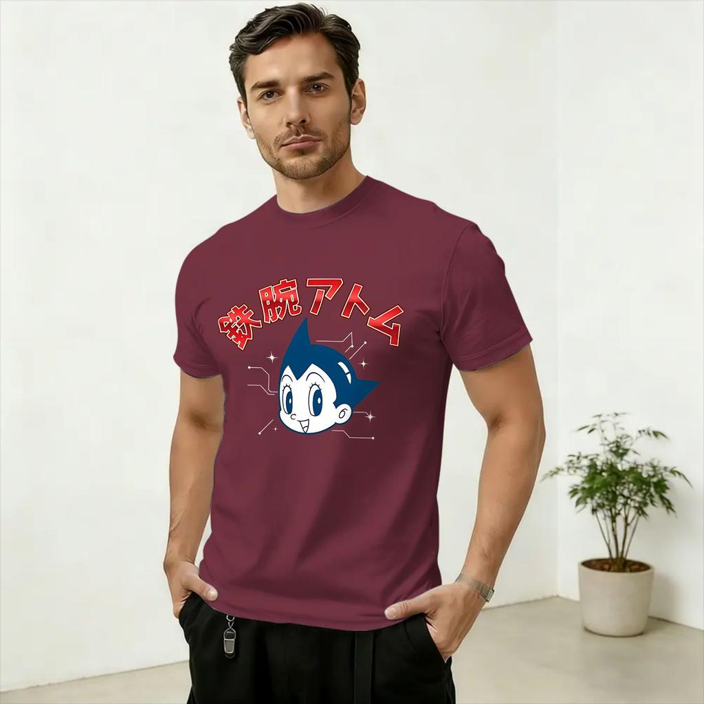 Unisexs Astro Boy Anime T Shirt Pure Cotton Clothing Funny Short Sleeve Round Collar Tee Shirt Summer TShirt