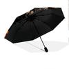 Warrior Cow  pattern, automatic folding umbrella, portable and foldable design, 8 ribs, a Christmas or birthday gift.