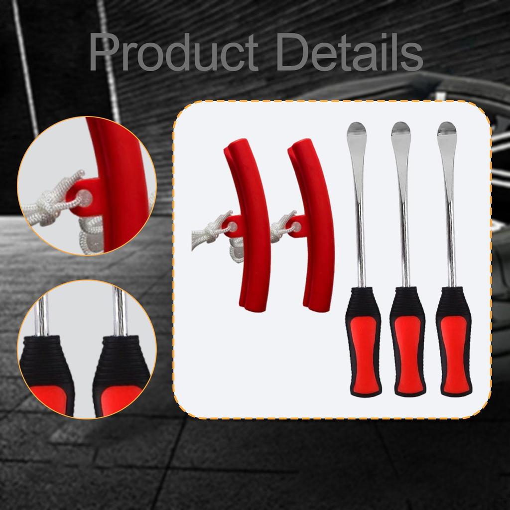 Auto Motorrad Reifenmontierhebel Werkzeugsatz Wulstlöser Mehrzweck mit Felgenschutz