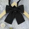 Solid Satin Square Corner Bow Tie Classic College Style Elegant Accessories For Girls Students Daily School JK Uniform Wear