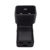 IEC 320 C20 To C19 Power Adapter Conversion Adaptor , Male C20 To C19 Power Supply Converter 100-250V 10A Black