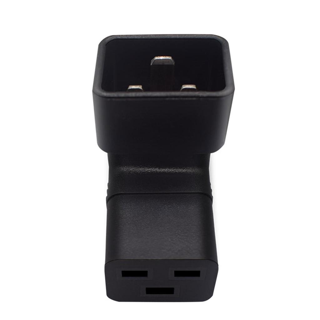 IEC 320 C20 To C19 Power Adapter Conversion Adaptor , Male C20 To C19 Power Supply Converter 100-250V 10A Black