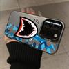 Shark Face Electroplated Phone Case For  Mi 11 Lite 5G 14 13T 13 12T 12X 12 Poco X6 X5 F5 F6 M6 Pro Shockproof Laser Cover