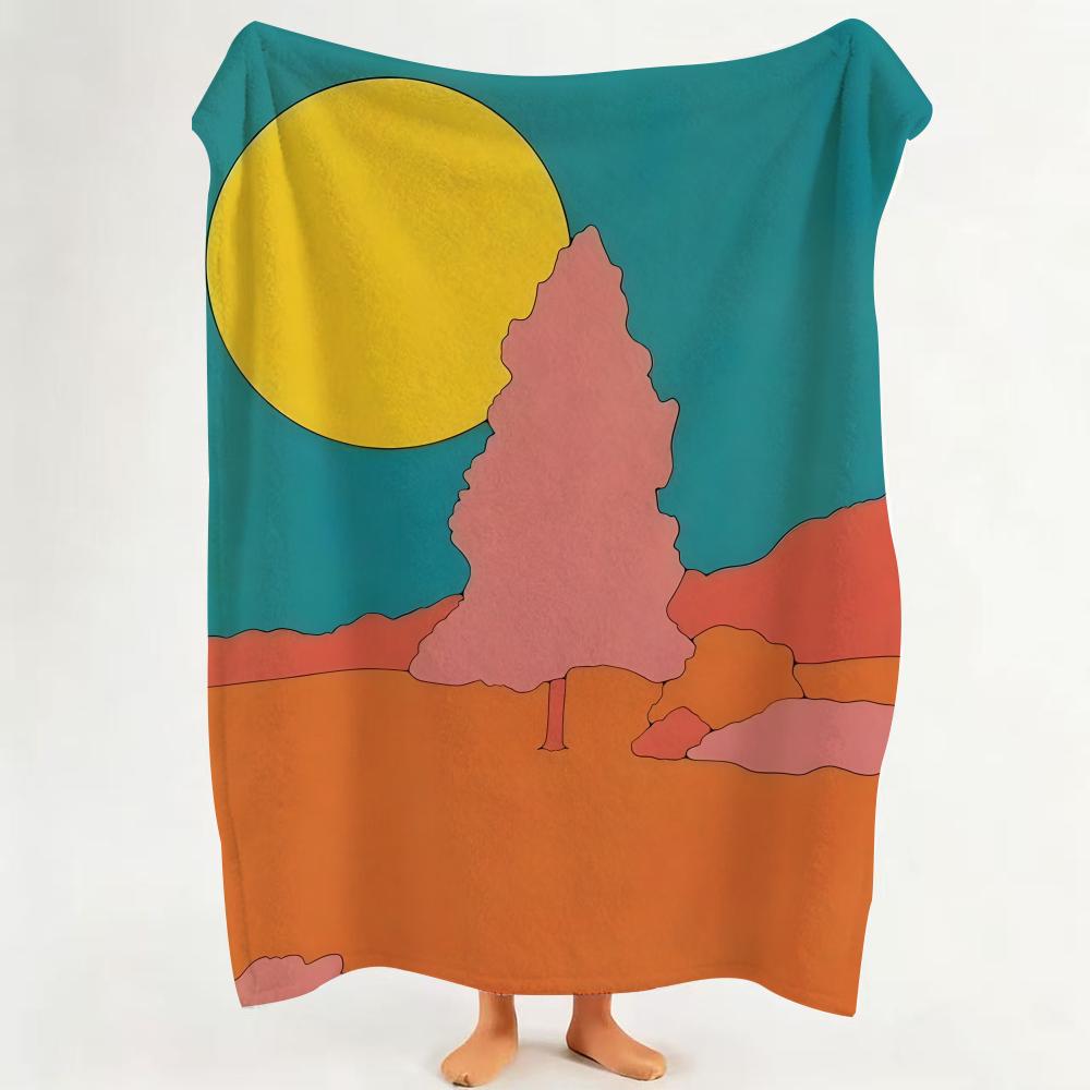 Illustrator K Kate Dehler Throw Flannel Throw Blanket Suitable for Sofa Living Room Bedroom