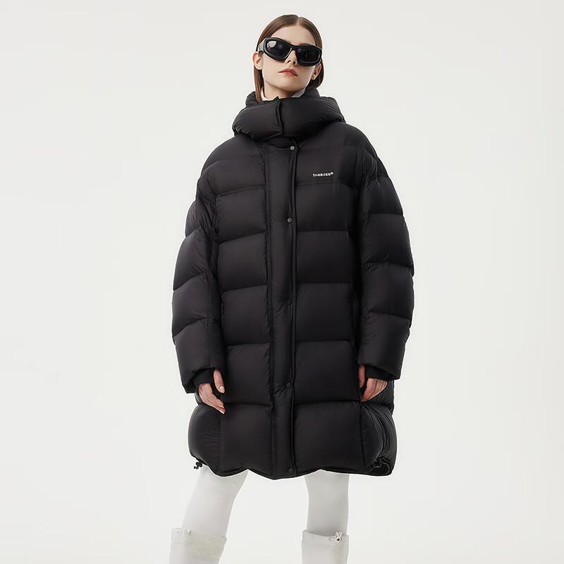 Tanboer Women's Loose Hooded Long Down Jacket TBF530852Z