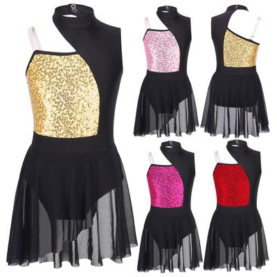 Kinderen meisjes ballet turnpakje hedendaagse dans kostuum danskleding moderne jazz latin lyrische dansjurk