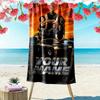 Name Custom Fast Furious Print Beach Towel, Large Soft Quick Dry Towel for Beach Camping Swimming