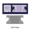 Scatola Sfondo a Griglia Stencil Fustella Taglio Metallo Scrapbooking Album Fotografico Cartoncino Decorativo Artigianato Fustella