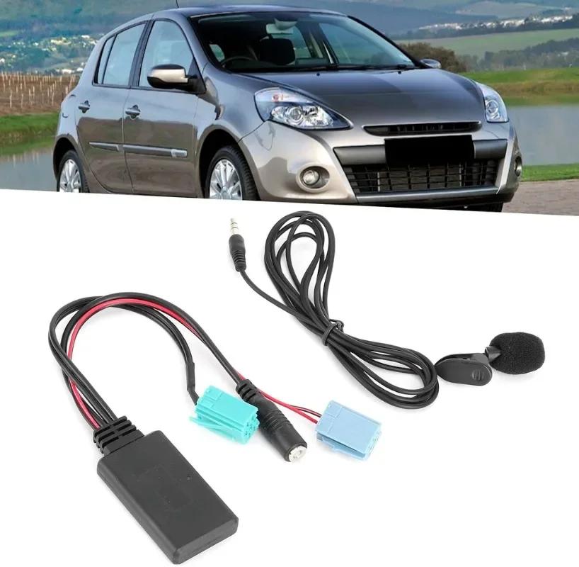 Car Bluetooth-Compatible 5.0 Aux Cable Microphone Handsfree Mobile Phone Free Calling Adapter for Renault Megane Espace Kangoo