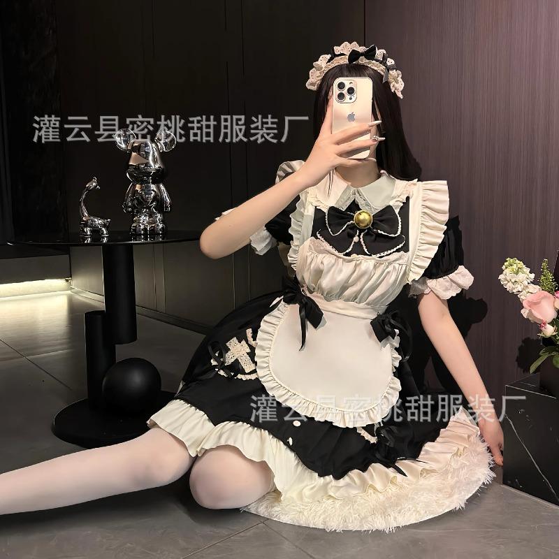 Sexy lingerie sexy slim cos lolita dress cosplay sweet apron elegant maid uniform