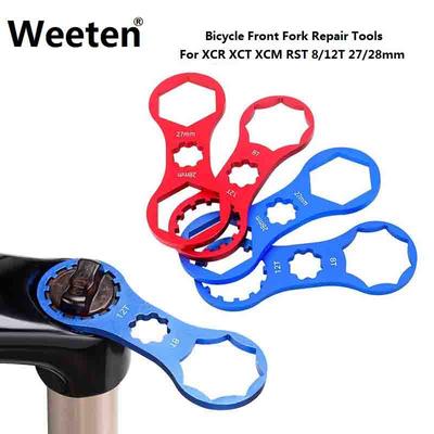MTB Bike Fork Shoulder Wrench Bicycle Front Fork Repair Tools For XCR XCT XCM RST 8/12T 27/28mm Front Fork Removal Tool