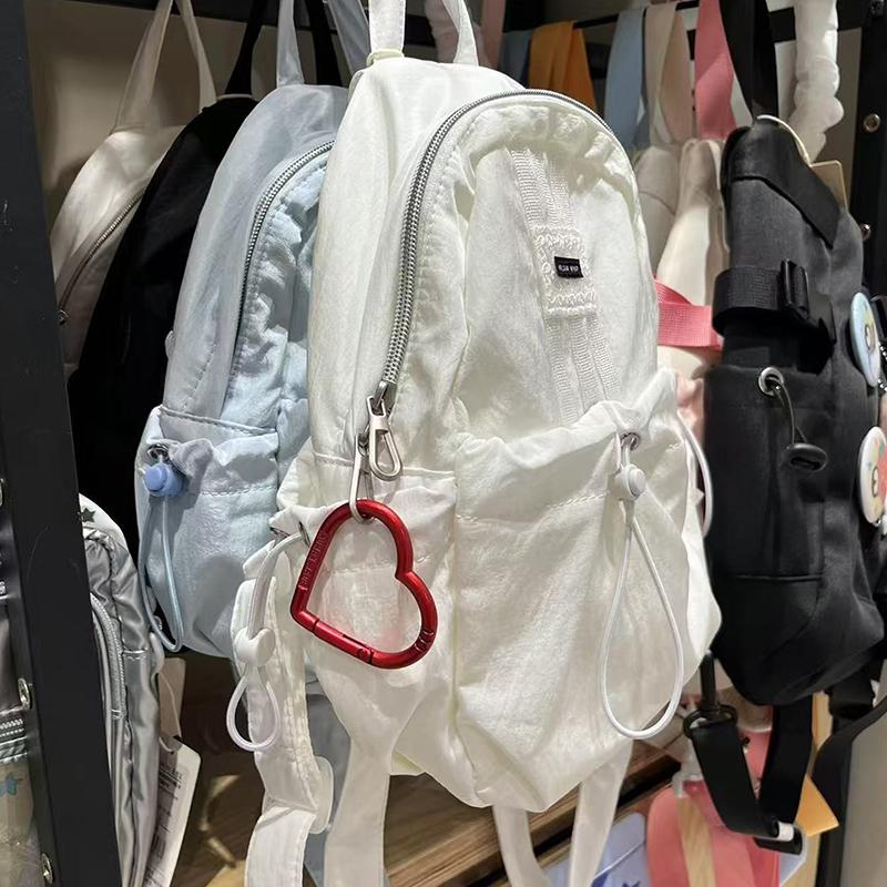 Love Heart Letter Carabiner Keychain Hanging Ins Portable Diy Open Metal Buckle Connecting Hooks Accessories