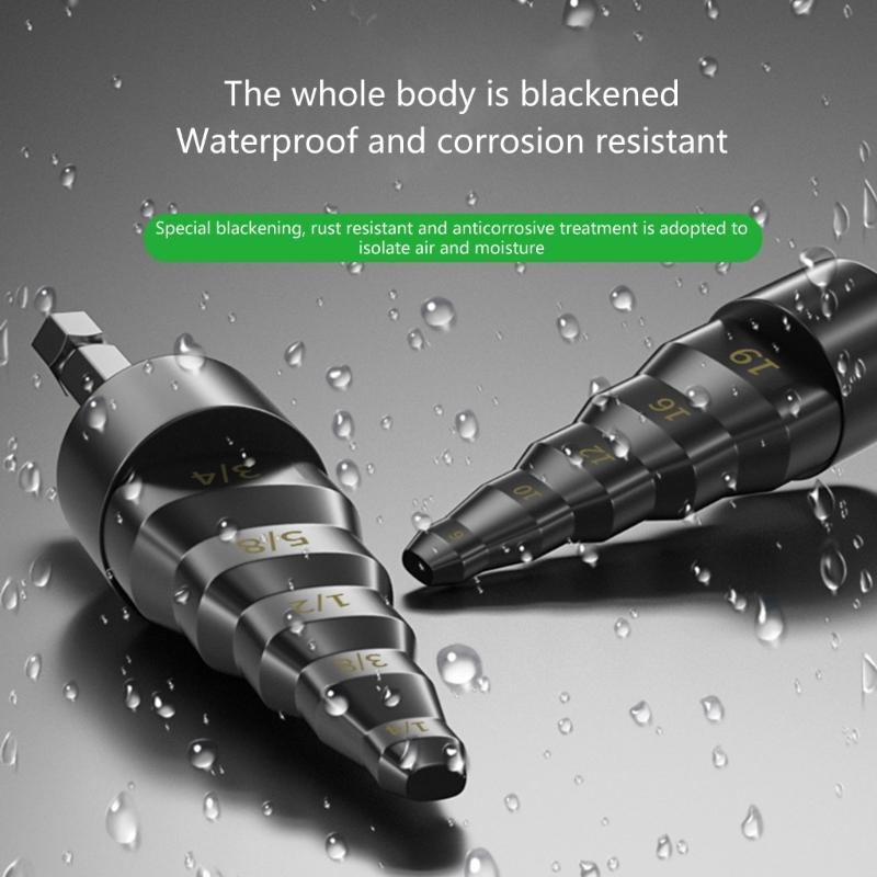 Pipe Stretcher Expander Tool, 5 in 1 Flaring Kit for 6/9/12/16/19mm Tubes with Hexagonal Shank Suitable for Engineering