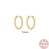 Basic Twist S925 Sterling Silver Hipster Twist Rope Circle Earrings Earrings Earrings Ear Buckle Versatile 18K Gold Jewelry