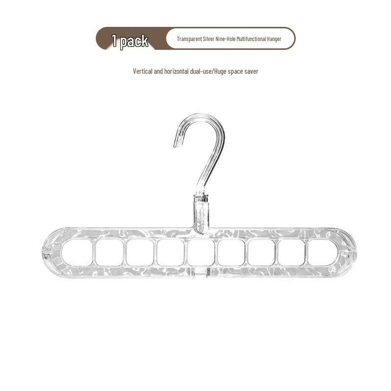 Glacier Pattern Rotatable 9-Hole Space-Saving Clothes Hanger