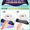 380W 81LEDS UV LED Nail Lamp Nail Dryer for Gel Polish 4 Setting Timers UV Nail Lamp Professional Nail Light Automatic Sensor