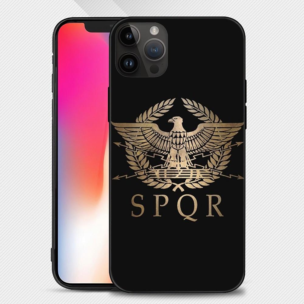 

SPQR Римский императорский легион чехол для телефона iphone15 14 13 12 11 Pro Max Mini X 7 8 мягкий чехол iPhone15