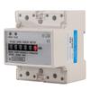 Yosoo XTM75S DIN Rail Electric Meter Electric Energy Meter 1 Phase Electric Meter Electronic KWh Meter Single Phase Electric Meter 4P 6 Pole Width