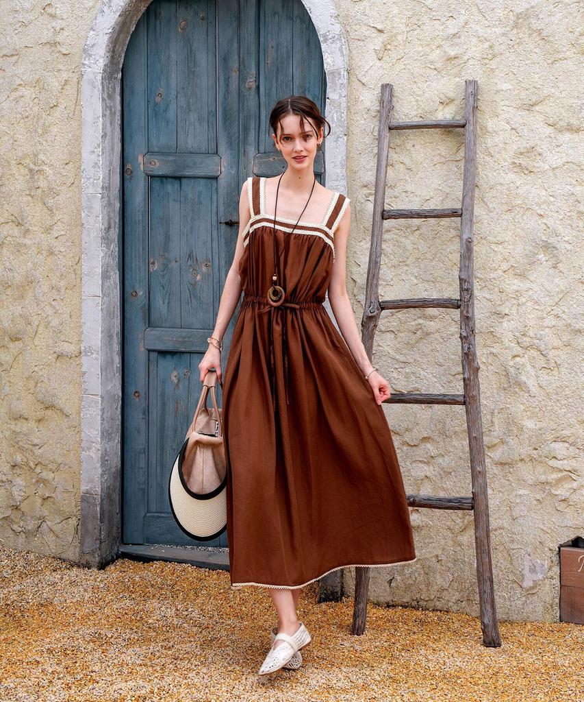Pigment Lace Square Long Dress (Hlop260307)