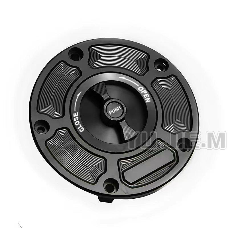 

CNC Fuel Gas Tank Cap Cover Aluminum Keyless Motorcycle Accessories For 675NK 675nk 675 NK NK675 2024 2025 2026 чёрный