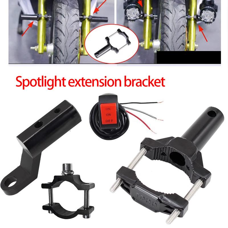 Motorsykkel Spotlight Utvidelsesbrakett Universal Mount Bracket Støtfanger Støtdemperbrakett