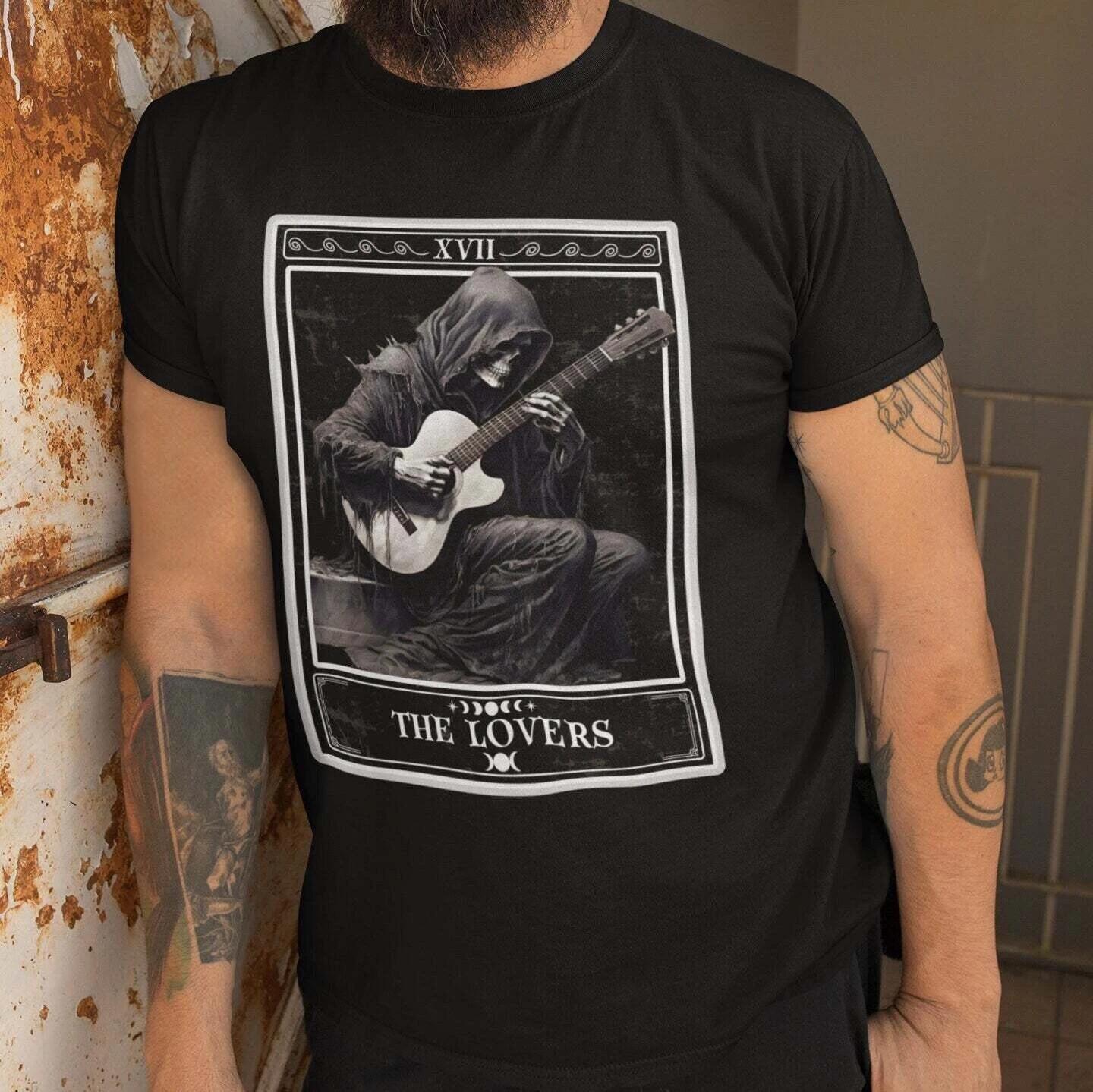 The Lovers Tarot Card Shirt, Guitar Player S