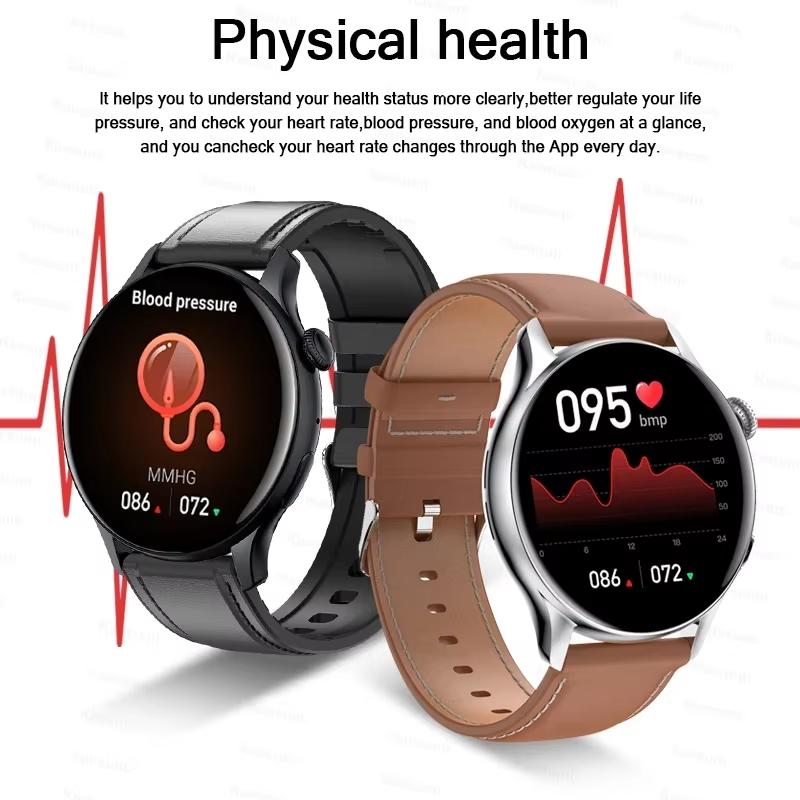 2025 New NFC GPS Smart Watch Women AMOLED Always On Display BT Call Heart Rate Blood Pressure Fitness Track Smartwatch 66*466 HD Screen