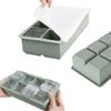 8 Grids Reusable Silicone Ice Cube Mold BPA Free Ice Maker Food Grade Maker Form Frozen DIY Ice Cubes Mould Tray With Lid