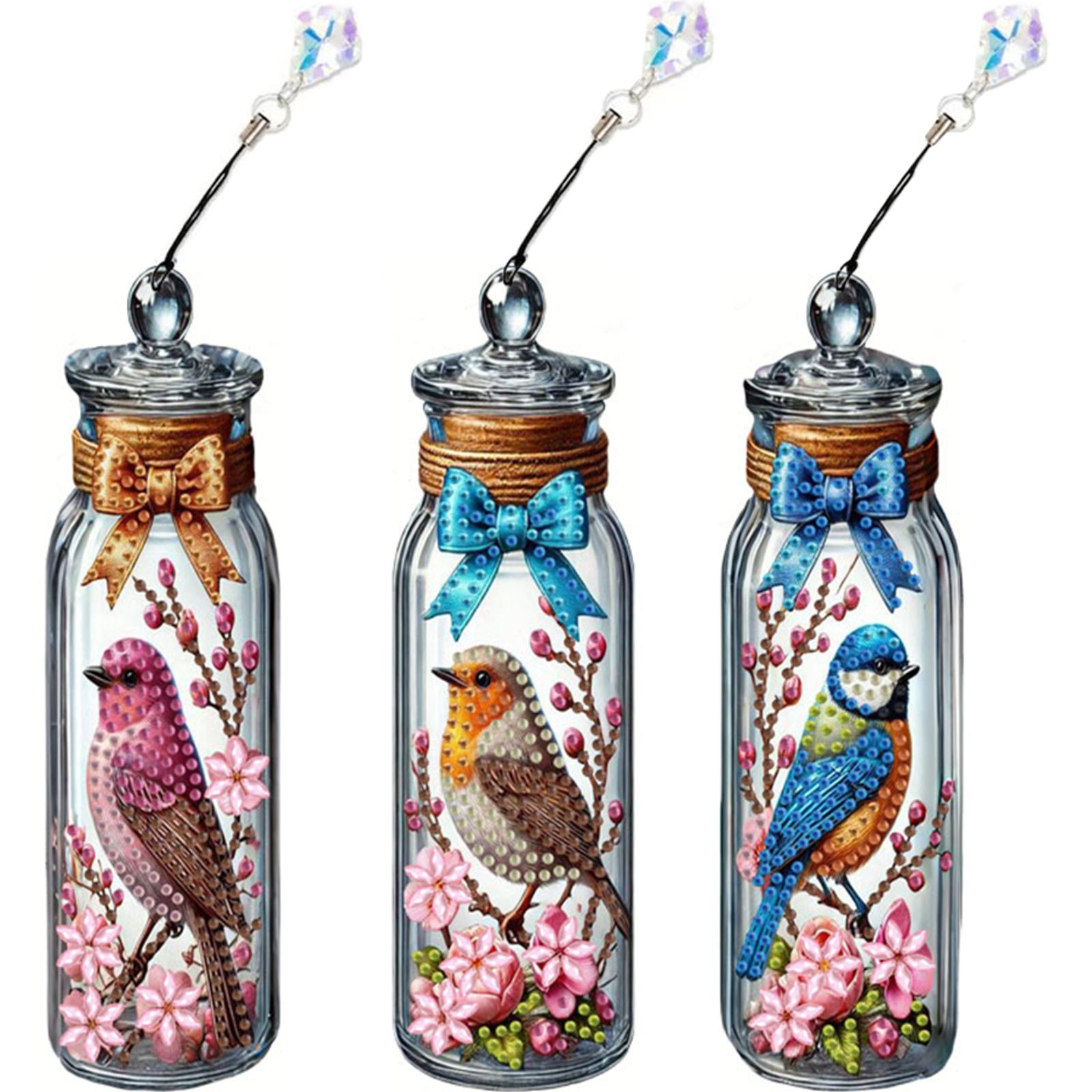 

3Pcs Animal DIY Diamond Painting Bookmark with Crystal Pendants Diamond Art Bookmark Gift for Book Lovers Mosaic Art Supplies