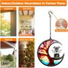 Pet Memorial Suncatcher Angel Cat Dog Sun Catcher Panel Stained Glass Window Hanging Ornaments Pet Loss Sympathy Gift for Pet Lovers