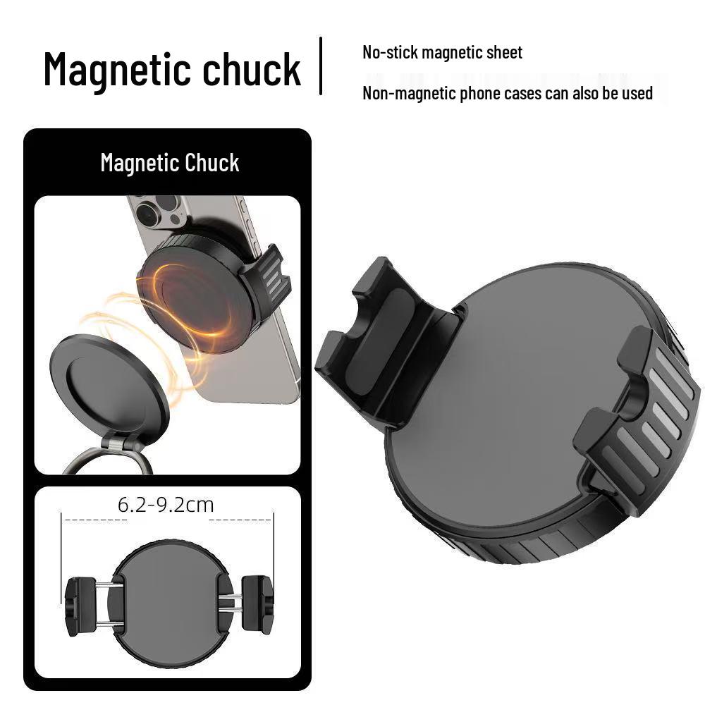 360° Rotating Zinc Alloy Foldable Magnetic Car & Desktop Phone Holder