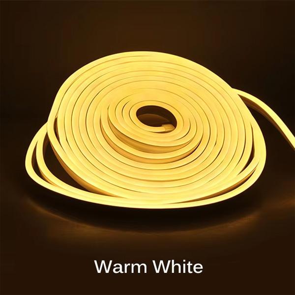 5M DC12V Flexible Neon LED Strip Light SMD2835 600LED/m Waterproof Silicone Rope Tape DIY Room Bedroom Party Home Decoration