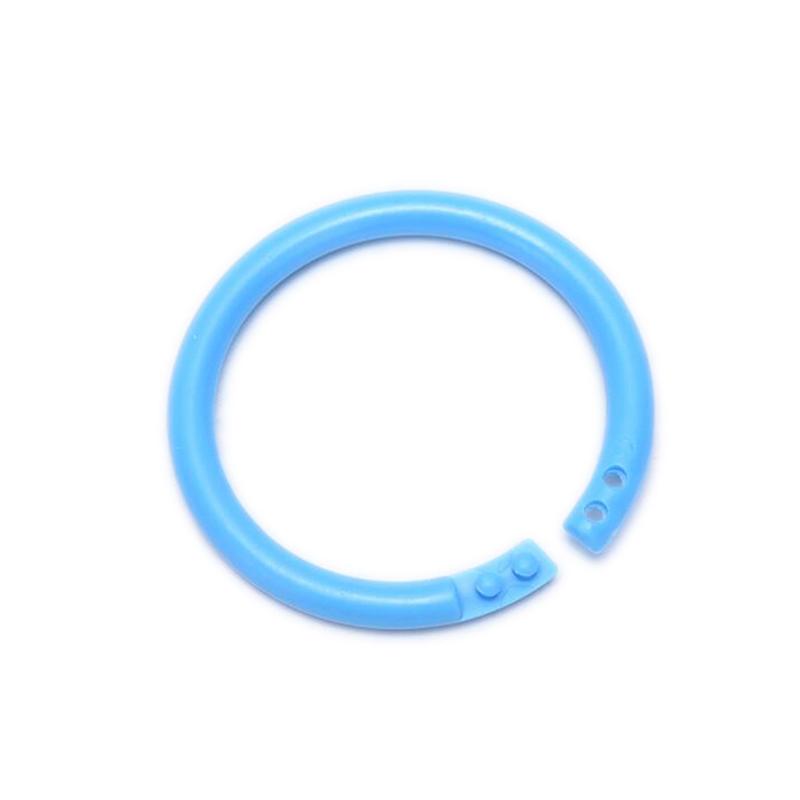 

20 шт., круглые вкладыши, легкие кольца, переплет для тетрадей, пластиковые обручи, альбомы «сделай сам» 28mm синий