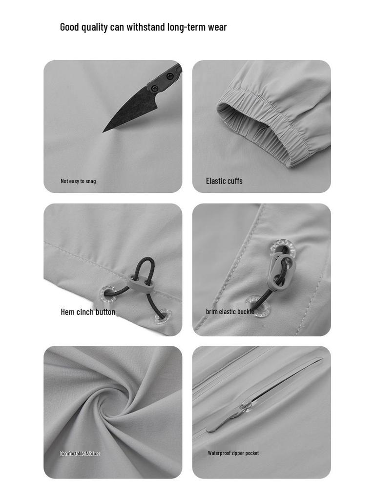 Trendy Waterproof Hooded Jacket: Lightweight Summer Sunscreen & Fishing Coat for Women & Men