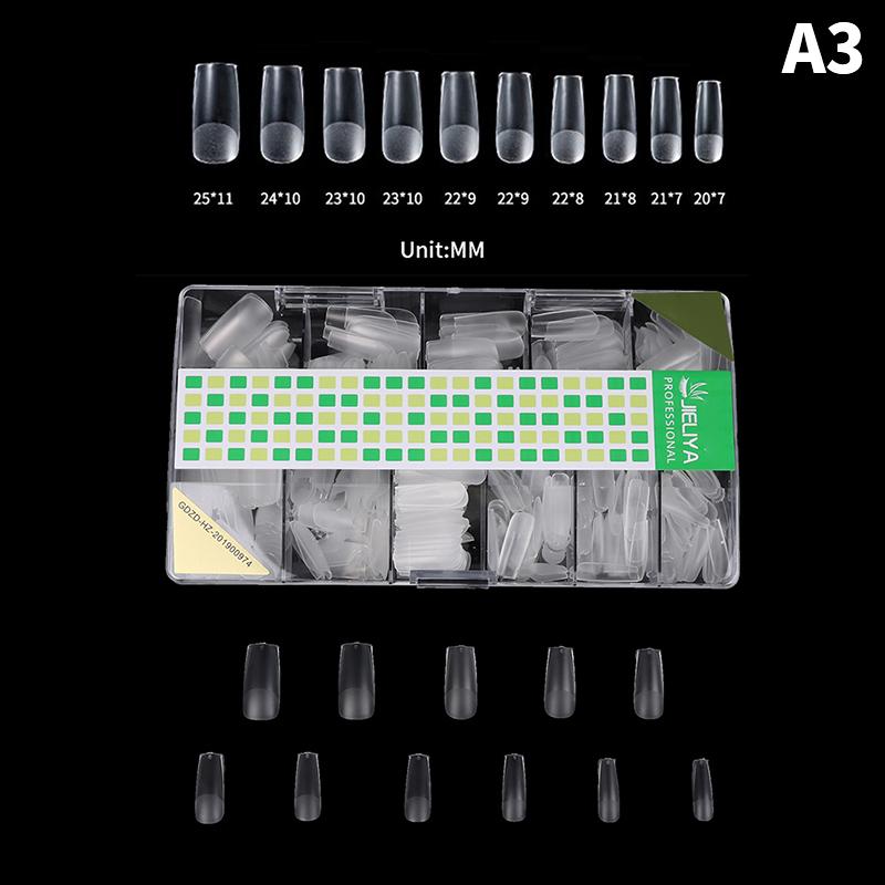 500Pcs/Box Nail Extension Tips False Full Tips Nails Diy Nail Art Fake Nail Tips Nail Polish Manicure Tool