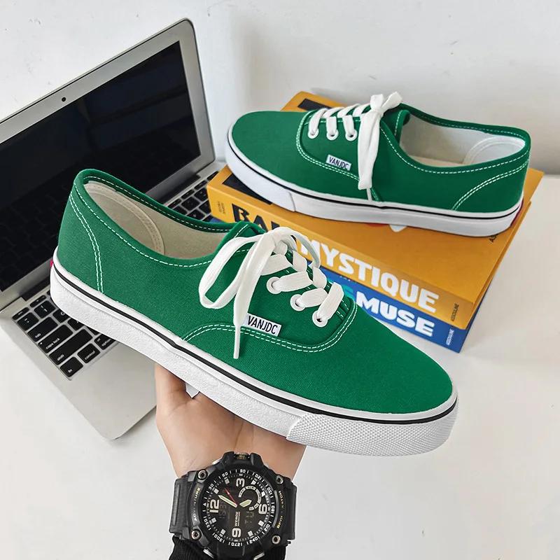 Sizes 35-44 Unisex Shoes Fashion Breathable Canvas Shoe Casual Men's Shoes Outdoor Shallow Sports Shoes for Women Vulcanize Shoe