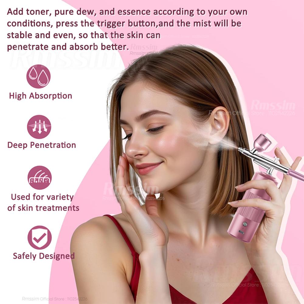 Airbrush Nail With Compressor Portable Airbrush Nail Art Compressor For Nails Cake Painting Crafts Air Brush Kit Nails Spray