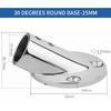 Alastin 30/45/60/90 Degrees 25mm Mount Pipe Stanchion 316 Stainless Steel Boat Handrail Fittings Stanchion  Round Base