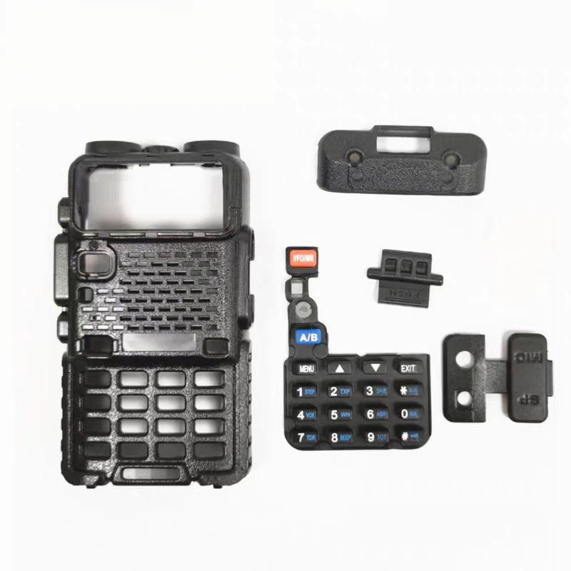 Baofeng BF-UV5 Walkie-Talkie Repair Kit: Front Shell + Knob + PTT Button + Additional Buttons