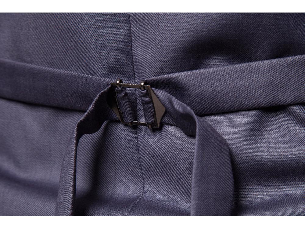 Schmal geschnittene zweireihige Anzugweste im europäischen Stil für Herren – Kollektion Herbst/Winter 2018