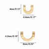 100 PCS Copper Material Fishing Clevis Irregular U-shaped Lure Making Accessories  Fishing Tackle