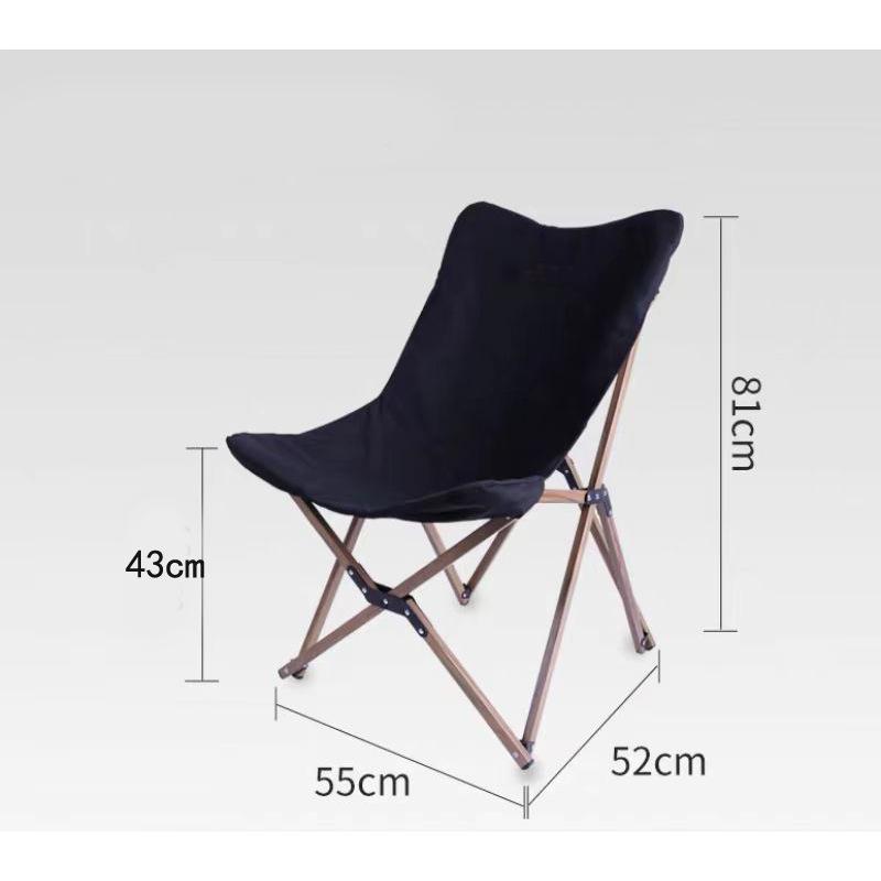 Portable Heightened Folding Butterfly Chair: Ideal for Camping, Beach, Fishing, and Picnics